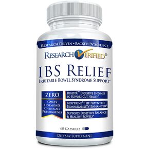 تم التحقق من الأبحاث في علاج القولون العصبي: تخفيف سريع وآمن وفعال من متلازمة القولون العصبي - مع البيوبيرين والإنزيمات الهاضمة الطبيعية للمساعدة على الهضم وتقليل إزعاج البطن، 180 كبسولة in Kuwait