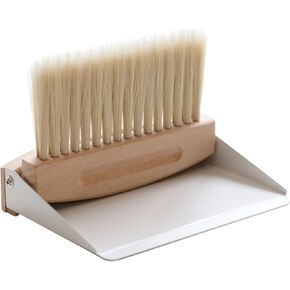 Luxshiny 1 Set Mini Dustpan and Brush Set Wood Hand Broom Dustpan Set for Table Desk Countertop Dog Other Pets Nest Cage Cleaning
