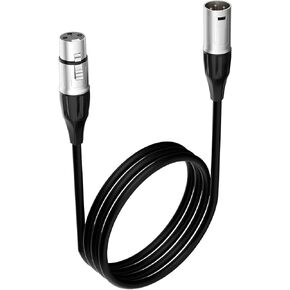 tisino XLR Cable, Microphone Cable XLR Male to XLR Female Balanced Microphone Cord Compatible with Preamps/Speaker Systems and More - 1.8m/6ft in Kuwait