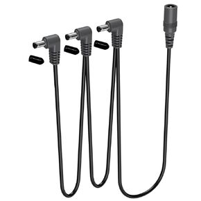 1 to 3 Ways 9V DC Daisy Chain Power Supply Splitter Adapter Cable Cord/Leads Right Angle Plug for Guitar Effects Pedal…