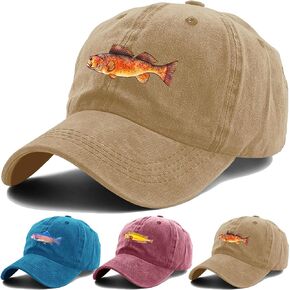 Want Me Fish Fear Me Hat - Fishing Hats for Men & Women, Unique Fishing Cap for Fisherman Best Gift
