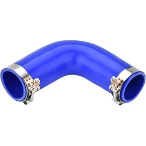 F04-6006 F046006 90 Degree Silicone Rubber Elbow Hose with Clamps Replaces Peterbilt/Kenworth Paccar F04-6006