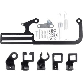 Dasbecan EZ EFI Car Cable Mounting Kit for Throttle Cable Mount Bracket Adjustable For Automatic Transmission TV GM 700R4 Carburetor Throttle Replaces 304147