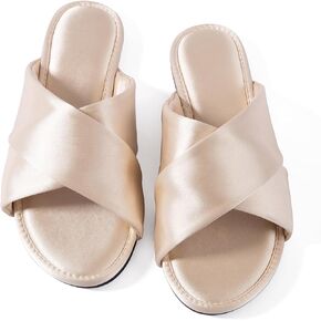 Mtzyoa Women Flat Sandals Summer Dressy Casual Braided Leather Crossover Nude Sandalias para mujer Cute Vacation Bohemian Slides