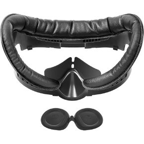 Kuject Desgin توسيع واجهة الوجه لـ Quest 3، وسادة غطاء للوجه تدور الهواء مع وسادة أنف تحجب الضوء وغطاء عدسة، وسادة إسفنجية من البولي يوريثان مقاومة للعرق، ملحقات الواقع الافتراضي لـ Quest 3 in Kuwait