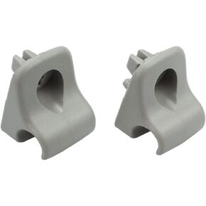 مشبك واقي الشمس RLB-HILON 69409-9Z403 متوافق مع 2001-2004 Nissan Xterra و2000-2004 Nissan Frontier، مشبك تثبيت واقي الشمس، لون رمادي، قطعتان