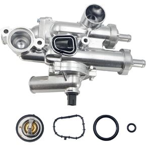 Upgraded Aluminum Thermostat Housing Assembly - Replaces for Chrysler & Dodge 2.4L - 200, Sebring, Avenger and Journey - Replaces 68003582AB, 6508355AA, 902-319, 4884571AB