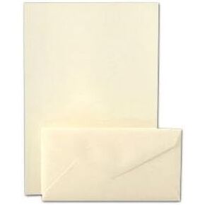 Crane & Co. Ecruwhite Kid Finish Monarch Sheets And Envelopes (CS7116)