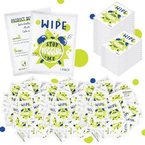 200 Pcs Peppermint Wipes Mint Travel Individually Wrapped Bulk Wipes for Summer Outdoors Long Lasting Comfortable Hiking