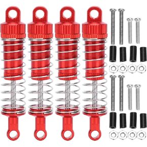 VGEBY 4Pcs/Set Metal Shock Absorbers Aluminum Alloy Spring Damper Accessory Suitable for MN 1/12 D90 RC Remote Control Car