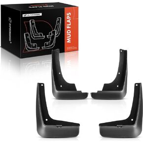 A-Premium Set of 4PCS Mud Flaps Splash Guards Mudguards Mudflaps with Hardware Kits Accessories Compatible with Hyundai Tucson, 2016-2020, Sport Utility, Black Color, Front LH RH and Rear LH RH
