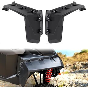 Front XXL Extended Fender Flares Kit Update Wider Mud Flaps Guards Compatible with Can Am Maverick X3 /Max All Models 2017-2024 Exterior Assembly Accessories (2PCS)