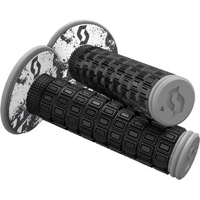 SCOTT 269305-1001 Mellow + Donut Motocross Grips, Black/Grey
