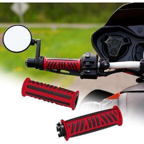 Show Chrome Combat Grips For Can-Am Ryker Red Billet Aluminum Ryker 600, 900, Rally, Sport, Non Slip Ergonomic 17-455RD