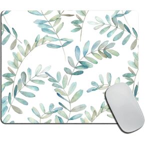 Marble Mouse Pad, Surreal Onyx Stone Surface Pattern Pale Blue Details Picture Rectangular Mouse Pad, Non-Slip Rubber MousePads for Office Home Laptop, 9.5"x7.9"x0.12" Inch