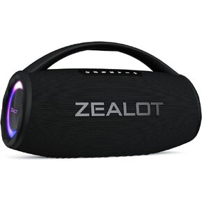 ZEALOT Bluetooth Speaker, 90W Portable Speaker Loud with Booming Bass, DSP, IP67 Waterproof Outdoor Speaker, Wireless, PowerBank, Bluetooth 5.2, Large Bluetooth Speaker for Camping, Beach, Gift