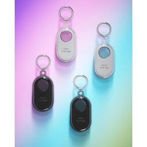 4 Pack Smart Tag 2 Case for Samsung Galaxy Smart Tag 2 with Key Ring, TPU Waterproofing, GPS Tracker Tags Holder, Use for Child, Keys, Wallet, Dog Tracker Tag, Luggage, Pets (2 Black+2 Transparent)