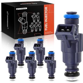 A-Premium Fuel Injectors Compatible with Ford Explorer 2002-2003, Ranger 2001-2003 & Mazda B4000 2001-2003 & Mercury Mountaineer 2001-2003, V6 4.0L, Replace# 0280156029