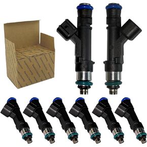 Fuel Injectors Compatible with 2011-2017 Ford F-150 5.0L, 2011-2018 Ford Mustang 5.0L, 2015-2018 Ford Mustang 5.2L Replace 0280158227, BR3Z9F593A, FJ1132 Set of 8
