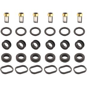 6Set Fuel Injector Repair Kits for 1993-1997 Geo Toyota 1.6L I4 4SFE Engine 23250-74130 23250-16150