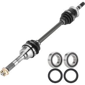 Front Left/Right CV Axle Shaft with Wheel Bearing for Kawasaki Mule 2510 3010 4010 Trans Diesel 4x4 2009 2010 2011 2012 2013 2014 2015 2016 2017 2018 2019 2020 2021 2022 39158-1102, 59266-0034