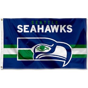 Seahawks Throwback Vintage Retro 3x5 Banner Flag