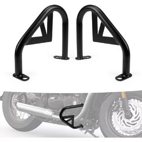 Engine Guard for Bonneville, PSLER Crash Engine Guard Body Side Bumper Rail Fence Protector for Bonneville T100 T120 Thruxton 1200 R Street Twin 2016-2019 Bobber Street Cup 2017-2019