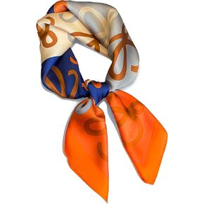 27.5" Square Scarves for Women Lightweight Neckerchief Men Silky Handkerchief Summer Satin Scarf Headbands Bandana