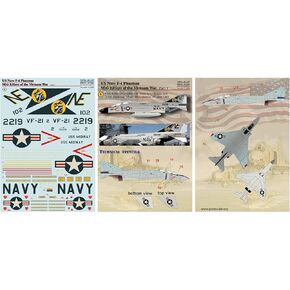 Decal for F-4 Phantom MIG Killers Vietnam WAR 1/48 Scale PRINT SCALE 48-147