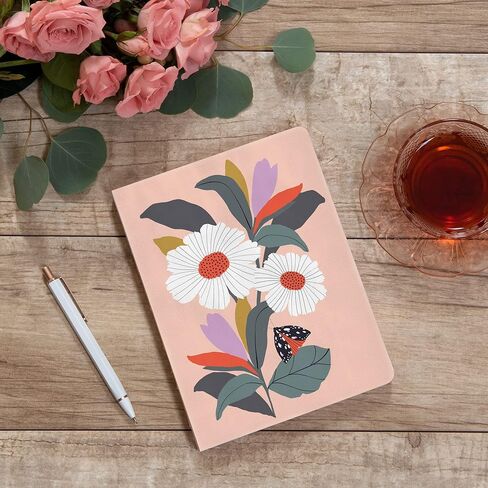 استوديو أوه! دفتر يوميات متوسط ​​مفكك، حافظ على الازدهار 6.5 بوصة × 8.62 بوصة، دفاتر يومية ذات غلاف مقوى مع عمل فني كامل الألوان، 192 صفحة مسطرة، وزن ورق 100 جرام في المتر المربع، غلاف مسطح in Kuwait