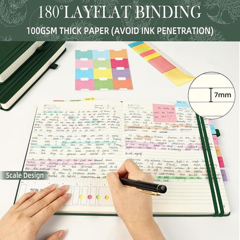 B5 Lined Notebook Journal with Pen, 360 Pages, Black Journal for Men Women, 100 GSM Thick Paper, Hardcover Notebooks for Work Writing (7.6" X 10" Black Moon) in Saudi Arabia