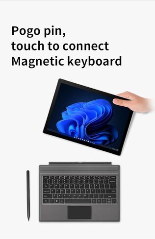 كمبيوتر محمول One-Netbook T1 2 في 1 مع شاشة لمس 13 بوصة 2k IPS، Intel 12-Core i5 1240P 16GB RAM 1TB SSD، 975g كمبيوتر لوحي Windows 11 خفيف الوزن مع لوحة مفاتيح مغناطيسية in Kuwait