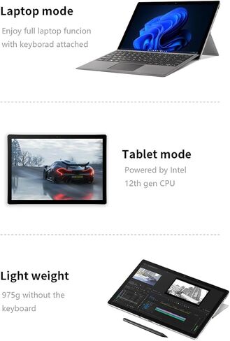 كمبيوتر محمول One-Netbook T1 2 في 1 مع شاشة لمس 13 بوصة 2k IPS، Intel 12-Core i5 1240P 16GB RAM 1TB SSD، 975g كمبيوتر لوحي Windows 11 خفيف الوزن مع لوحة مفاتيح مغناطيسية in Kuwait