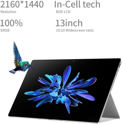 كمبيوتر محمول One-Netbook T1 2 في 1 مع شاشة لمس 13 بوصة 2k IPS، Intel 12-Core i5 1240P 16GB RAM 1TB SSD، 975g كمبيوتر لوحي Windows 11 خفيف الوزن مع لوحة مفاتيح مغناطيسية in Kuwait