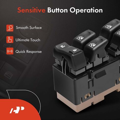 A-Premium - Driver Side Master Power Window Switch - Compatible with Chevy GMC Cadillac Models - 2003-2007 - Escalade, Avalanche, Silverado, Suburban, Tahoe, Sierra, Yukon - Replace 15883323, DWS-220 in Saudi Arabia