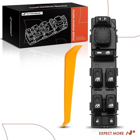 A-Premium - Driver Side Master Power Window Switch - Compatible with Chevy GMC Cadillac Models - 2003-2007 - Escalade, Avalanche, Silverado, Suburban, Tahoe, Sierra, Yukon - Replace 15883323, DWS-220 in Saudi Arabia