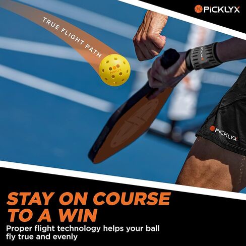 40-Holes Outdoor Pickleball Balls Set of 4-12 Radiance Edition for All Skill Levels, Unmatched Durability and Real Bounce for The Ultimate Pickleball Adventure in Saudi Arabia