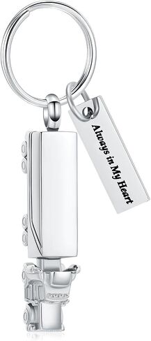 Imrsanl Truck Urn Keychain for Ashes for Men Cremation Jewelry Urn Necklace Pendant Key Ring for Human for Ashes in Saudi Arabia