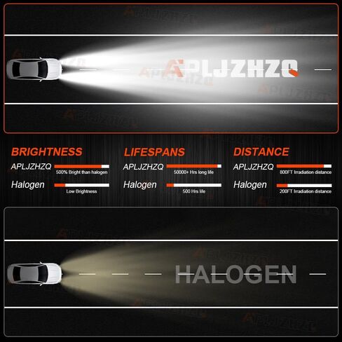 المصابيح الأمامية متوافقة مع Nissan Sentra 2013 2014 2015 2016 2017 2018 2019 2020 2021 2022، H9 H11 لمبة أضواء عالية منخفضة الشعاع، هالوجين بديل، 6000K أبيض، التوصيل والتشغيل، حزمة من 4 in Kuwait