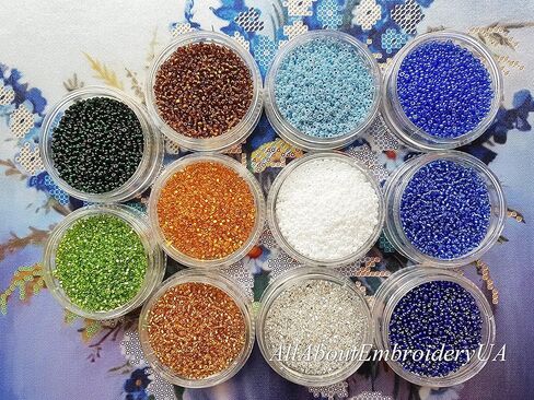 AllAboutEmbroideryUA طقم تطريز بالخرز باقة من البابونج مطرز بالغرز المتقاطعة منظر طبيعي مجموعة تطريز يدوية in Kuwait