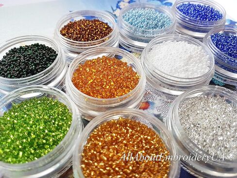 AllAboutEmbroideryUA طقم تطريز بالخرز باقة من البابونج مطرز بالغرز المتقاطعة منظر طبيعي مجموعة تطريز يدوية in Kuwait