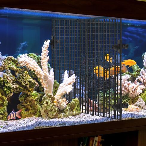 16 عبوة من مقسم خزان الأسماك، شبكة قفص بيض بلاستيكي مقاس 11.8 بوصة، عزل سفلي لخزان الأسماك مع 16 قطعة من المشابك الماصة لموزع ضوء التكاثر المختلط in Kuwait