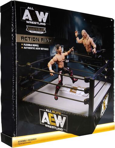 All Elite Wrestling Unrivaled Collection Action Ring - Authentic Action Ring, with Flexible Tension Ring Ropes in Saudi Arabia