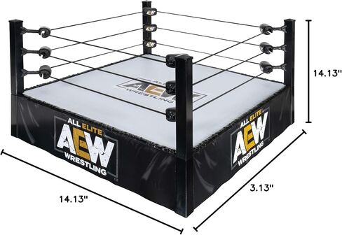 All Elite Wrestling Unrivaled Collection Action Ring - Authentic Action Ring, with Flexible Tension Ring Ropes in Saudi Arabia