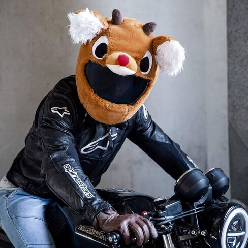 غطاء خوذة لخوذة الدراجات النارية، وركوب الدراجات الممتعة والهدايا (الغطاء فقط. الخوذة غير متضمنة) - الرنة in Kuwait