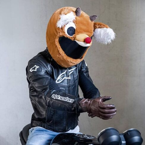 غطاء خوذة لخوذة الدراجات النارية، وركوب الدراجات الممتعة والهدايا (الغطاء فقط. الخوذة غير متضمنة) - الرنة in Kuwait