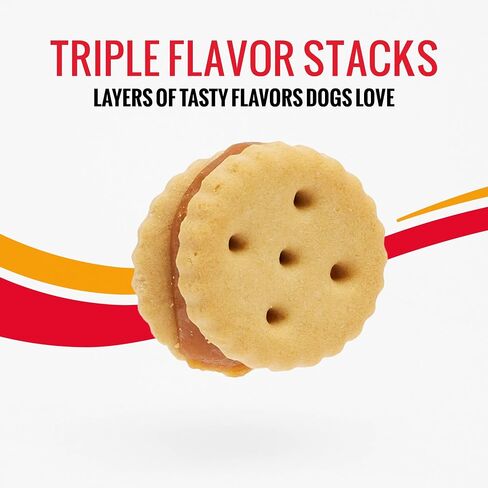 Good ‘n’ Tasty Triple Flavor Stacks with Cheese, 9 Ounces, Bite Sized Snacks for Dogs with Premium Chicken and Real Cheese in Saudi Arabia