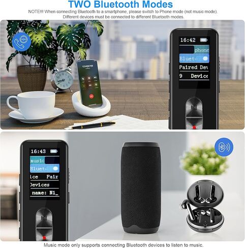 مسجل صوت رقمي، مسجل نشط 64 جيجا مع تشغيل 3072 كيلو بايت في الثانية، تقليل الضوضاء وحماية كلمة المرور للمحاضرات والاجتماعات والفصول الدراسية in Kuwait