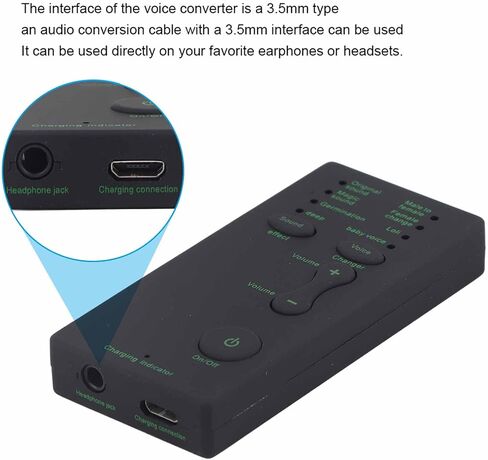 جهاز تغيير الصوت، بطاقة صوت حية صغيرة للألعاب، بطاقة صوت محمولة لبث أجهزة PS4/PS5/Xbox One للهاتف المحمول والكمبيوتر المحمول وجهاز مغير الصوت الصغير in Kuwait