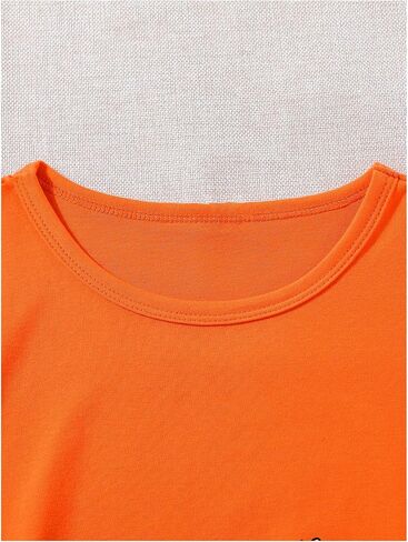 Girl's Summer Tee Tops Cartoon Print Short Sleeve Round Neck Casual Cute T Shirt for Girls in Saudi Arabia
